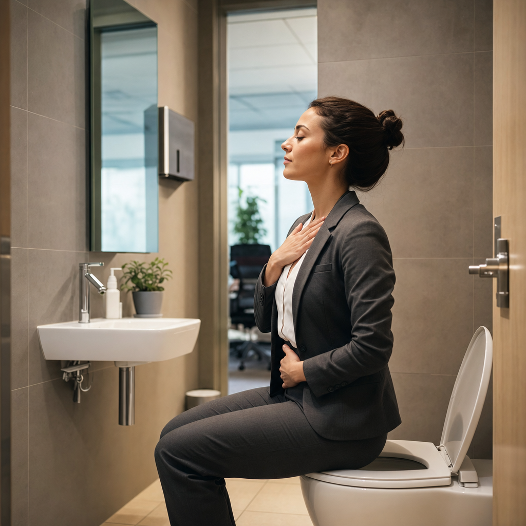 Nerf vague : 7 façons de le stimuler quand vous n'avez que les toilettes du bureau